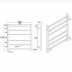 Heated Towel Rack - 6 Bars - 674Hx620Wx120D - NZHZNY-S-06B - Black